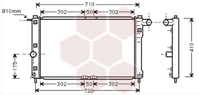 VAN WEZEL Radiators, Motora dzesēšanas sistēma 81002009